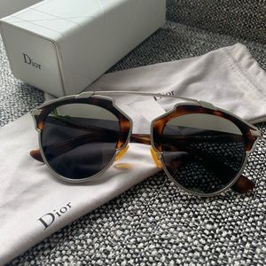 Dior so real silver and black sunglasses
